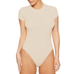 Load image into Gallery viewer, 2025 summer new casual women's clothing Europe and the United States cross-border short sleeve jumpsuit foreign trade tight jumpsuit bodysuit