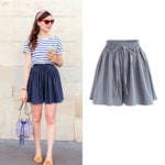 Load image into Gallery viewer, Large Size Wide Leg Shorts for Women Summer Plus Fat New Chiffon Pants Skirt Single Layer Elastic Waist Loose Versatile Korean Style Casual Pants