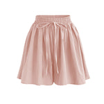 Load image into Gallery viewer, Large Size Wide Leg Shorts for Women Summer Plus Fat New Chiffon Pants Skirt Single Layer Elastic Waist Loose Versatile Korean Style Casual Pants