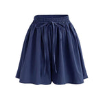 Load image into Gallery viewer, Large Size Wide Leg Shorts for Women Summer Plus Fat New Chiffon Pants Skirt Single Layer Elastic Waist Loose Versatile Korean Style Casual Pants