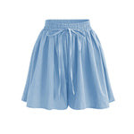 Load image into Gallery viewer, Large Size Wide Leg Shorts for Women Summer Plus Fat New Chiffon Pants Skirt Single Layer Elastic Waist Loose Versatile Korean Style Casual Pants
