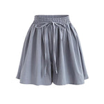Load image into Gallery viewer, Large Size Wide Leg Shorts for Women Summer Plus Fat New Chiffon Pants Skirt Single Layer Elastic Waist Loose Versatile Korean Style Casual Pants