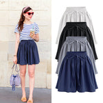 Load image into Gallery viewer, Large Size Wide Leg Shorts for Women Summer Plus Fat New Chiffon Pants Skirt Single Layer Elastic Waist Loose Versatile Korean Style Casual Pants