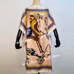 Load image into Gallery viewer, Printed Dresses For Women 2020 Fashion Design Loose Dress Batwing Maxi Long Femme Vestidos Summer Autumn Party Elegant Dress