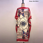 Load image into Gallery viewer, Printed Dresses For Women 2020 Fashion Design Loose Dress Batwing Maxi Long Femme Vestidos Summer Autumn Party Elegant Dress
