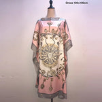 Load image into Gallery viewer, Printed Dresses For Women 2020 Fashion Design Loose Dress Batwing Maxi Long Femme Vestidos Summer Autumn Party Elegant Dress