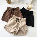 Load image into Gallery viewer, High Waist Woolen Shorts Autumn and Winter 2024 New Black Wide Leg Pants Slimming Spring Outwear Loose Casual Boots for Women