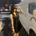 Load image into Gallery viewer, French Design Sense suit 2024 New College Style Women's Wear Spring Black Strap Sweet and Spicy dress Summer