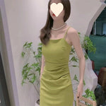 Load image into Gallery viewer, Strappy Dress 2026 Summer New Style Waist-Cinching Slimming Dress for Women, Covering the Body, Elegant, Sexy, Solid Color Bodycon Dress