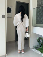 Load image into Gallery viewer, New Women's Dress - Summer Style, Elegant, Fashionable, Loose-fitting, Batwing Sleeve, V-neck, Long Pleated Dress
