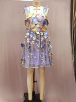 Load image into Gallery viewer, Women's Dress Fashionable 3D Flower Embroidery Wrapped Hip Sleeveless Sexy Sling Dress 2025