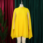 Load image into Gallery viewer, Chiffon Dress for Women Elegant 2024 New Round Neck Batwing Sleeve Loose Knee Length Luxury African Birthday Party Dinner Dress
