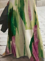 Load image into Gallery viewer, Graffiti Printed Elegant Dresses For Women Casual Long Sleeve Dresses Y2K Temperament Famale Fashion O-Neck Clothing 2025 New
