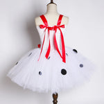 Load image into Gallery viewer, Dalmatian Costume Kids Cute Flowers Spotted Dog Tutu Dress Toddler Girls Halloween Festival Party Animal Puppy Dress Up Outfits