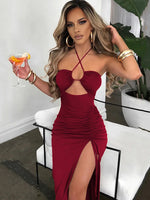 Load image into Gallery viewer, Sleeveless Sexy Female Midi Backless Dresses Slim Night Club Party Women's Dress Bodycon Vestidos Elegantes Para Mujer