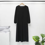 Load image into Gallery viewer, Muslim Dresses Women Maxi Dresses Mujer Vestidoes Female Loose Dresses Full Sleeve Printed Floral Casual Robe Long Dress