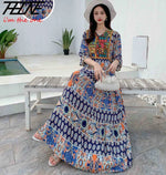 Load image into Gallery viewer, Indian Dress for Women Summer Embroidery Chic Elegant Party Dresses Clothes Vintage Long Maxi Prom Bohemian Beach Robe Vestidos