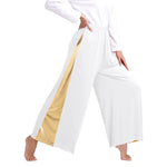Load image into Gallery viewer, Women Worship Liturgical Dance Performance Costume Lyrical Dresses 2pcs Long Sleeve Asymmetrical Hem Dress with Wide-Leg Pants