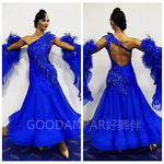 Load image into Gallery viewer, ballroom dance dress Costume Modern Competition Waltz Tango Ballroom Dance Dress Standard Girls Women dance dress