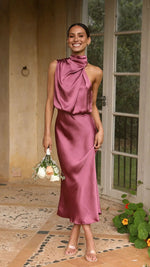 Load image into Gallery viewer, Women Long Dress 2024 Fashion Solid Summer Sleeveless Long Dresses For Female Elegent Lady Party Evening Slim Dresses