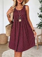 Load image into Gallery viewer, Women's Summer Dress, Polka Dot Dress