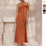 Load image into Gallery viewer, Women's Party Dresses Spring Summer New Sexy Solid Slim Sleeveless Backless Temperament Maxi Dresses For Women Robe Femme