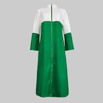 Load image into Gallery viewer, 2026 Women Bodycon Dress Women's Casual Dresses Elegant Women's Dresses Contrast Color Zipper Long Sleeve Formal Outfit