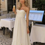 Load image into Gallery viewer, MUJER White Long Dresses For Women Ruffle Slip Corset Dress Woman Fashion Sleeveless Backless Summer Sexy Holiday Party Dresses