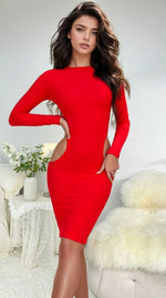 Load image into Gallery viewer, Women's Casual Dresses Female Clothing Elegant Party Dresses Women's Bodycon Dress Long Sleeve