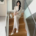 Load image into Gallery viewer, New Women's Dress - Summer Style, Elegant, Fashionable, Loose-fitting, Batwing Sleeve, V-neck, Long Pleated Dress