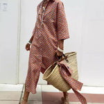 Load image into Gallery viewer, Women's Dress Summer Shirt Long Dress Women Vestido Longo Roupas Femininas Print Dresses