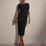 Load image into Gallery viewer, 2025 Dress for Women Fashion Comfortable Office Solid Color Commuter Bead Slim and Elegant Evening Party Dress