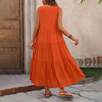 Load image into Gallery viewer, 2024 Women Dress Summer Casual Brand Dresses Elegant Yellow Black Dress Femme