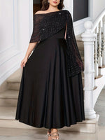 Load image into Gallery viewer, Large Women's Elegant Solid Color Dress
