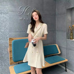 Load image into Gallery viewer, Black Female Dresses 2025 Blazer Apricot Women's Dress Clothing Formal Occasion Xxl Summer New Features of X Y2k Vintage Loose G
