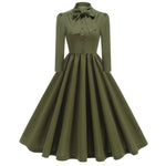 Load image into Gallery viewer, Women Vintage Medieval Ruffled Dress Retro Rockabilly Elegant Party 1950s Swing Dress Summer Short Sleeves Clothing