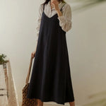 Load image into Gallery viewer, Dresses for Women 2025 Loose Elegant Dress Woman Sexy Sleeveless Spaghetti Strap Pockets Cotton Off The Shoulder Dress KE1409