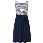 Load image into Gallery viewer, Maternity Dresses Fashion Striped Dress Summer Dress Loose Simple Sleeveless Dress Women's Clothing