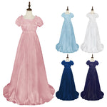 Load image into Gallery viewer, Medieval Dress Women Off Shoulder Renaissance Victorian Regency Dress Costume Wench Retro Gown Halloween For Women Pink Blue