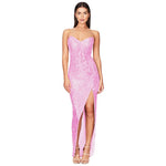 Load image into Gallery viewer, women's casual dresses for woman clothes Strapless sequined slit elegant party dresses evening summer birthday prom dress hwy739