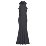 Load image into Gallery viewer, Long dresses for women 2024 Summer sexy knitted dresses elegant bodycon dress vintage clothes evening pary dress turtleneck