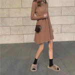 Load image into Gallery viewer, Knitted Dress for Women in Autumn Winter French Temperament Waist-hugging Base Underwear with Coat Sweater Skirt