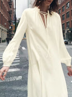 Load image into Gallery viewer, women's New Year's Eve dresses ,white dress réveillon,party dresses for women ,New spring and autumn style, commuting casual fas