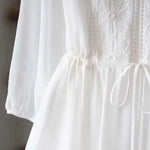 Load image into Gallery viewer, Embroidered Chiffon Dress For Women Spring/Summer New High end Dresses Loose Mom Long Dresses Femme Vestidos New 