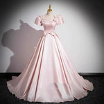 Load image into Gallery viewer, Elegant Party Evening Dress for Women 2026 New Pink French Satin Fashion Chorus Adult Ceremony Fashion Show Banquet Dress