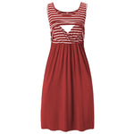 Load image into Gallery viewer, Maternity Dresses Fashion Striped Dress Summer Dress Loose Simple Sleeveless Dress Women's Clothing
