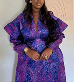 Load image into Gallery viewer, African Dresses for Women 2025 Traditional Africa Clothing Dashiki Ankara Outfit Gown Abayas Robe Muslim Kaftan Maxi Long Dress