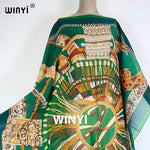 Load image into Gallery viewer, Printed Dresses For Women 2021 Fashion Design Loose Dress Batwing Maxi Long Femme Vestidos Summer Autumn Party Elegant Dress