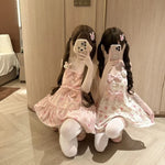 Load image into Gallery viewer, 2025 Vestidos De Mujer Cute Dresses For Women Cartoon Print A-line Sweet Robe Femme Sleeveless High Waist Bow Summer Sling Dress