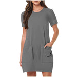 Load image into Gallery viewer, Women's Elegant Dresses Fashionable Solid Color Dress Casual Holiday Sports Short Dresses Long One-Piece Dress Gown vestidos